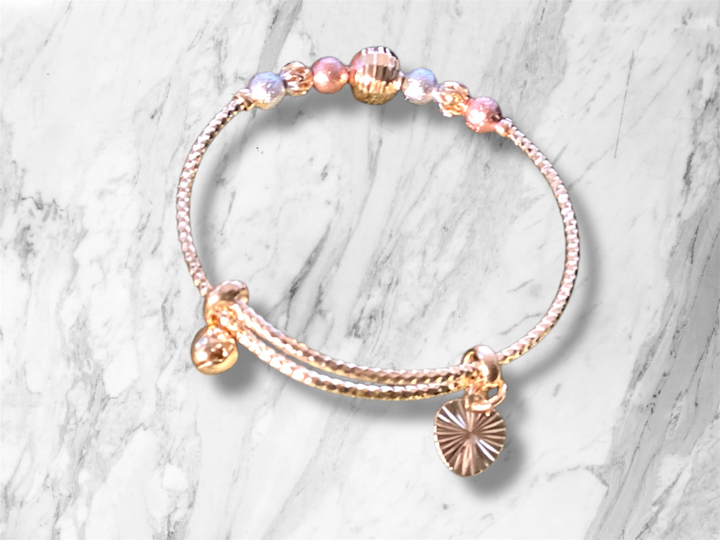 3 Tone Gold Plated Kids Bracelet