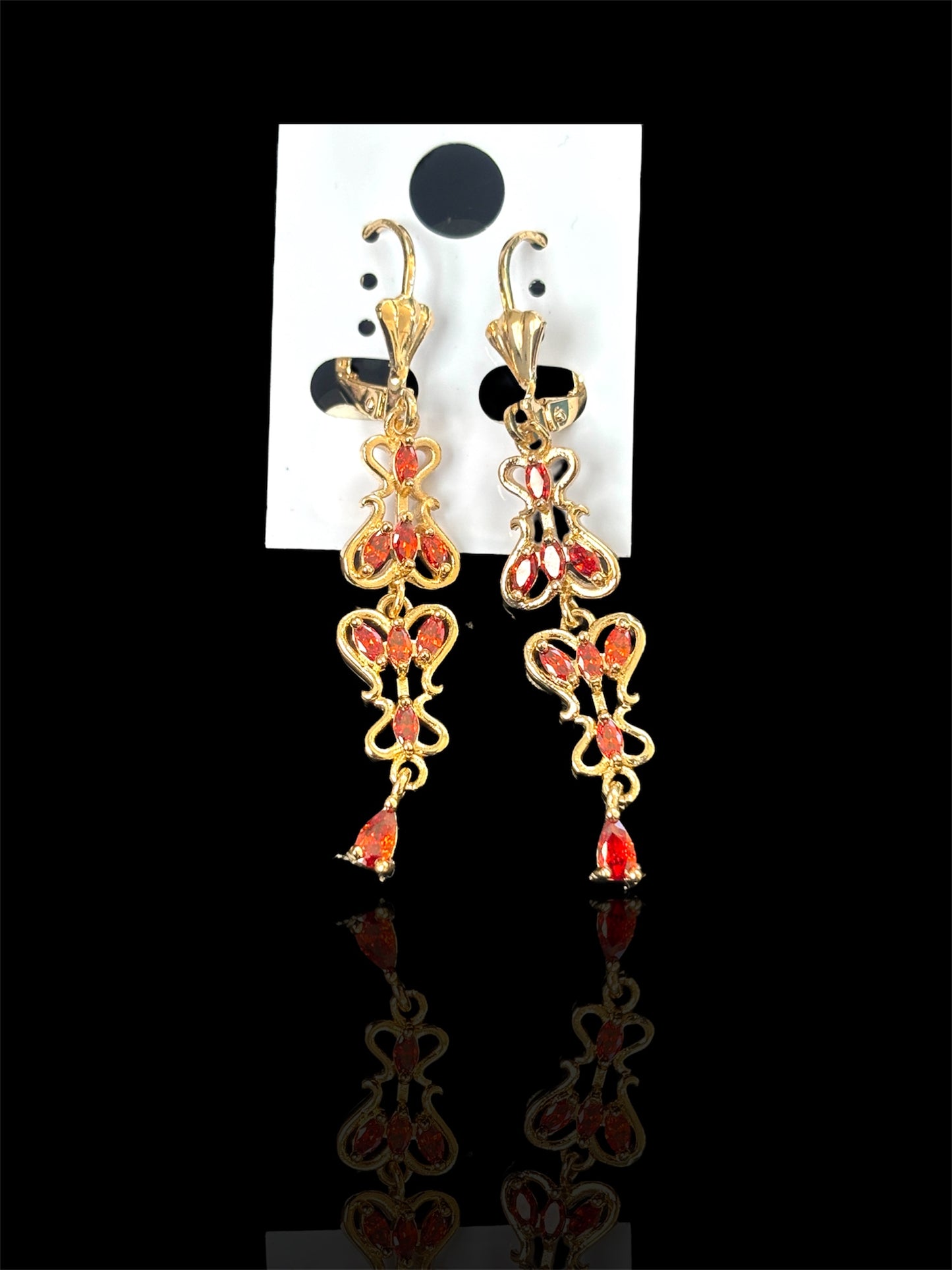 Long earrings Gold Plated earrings