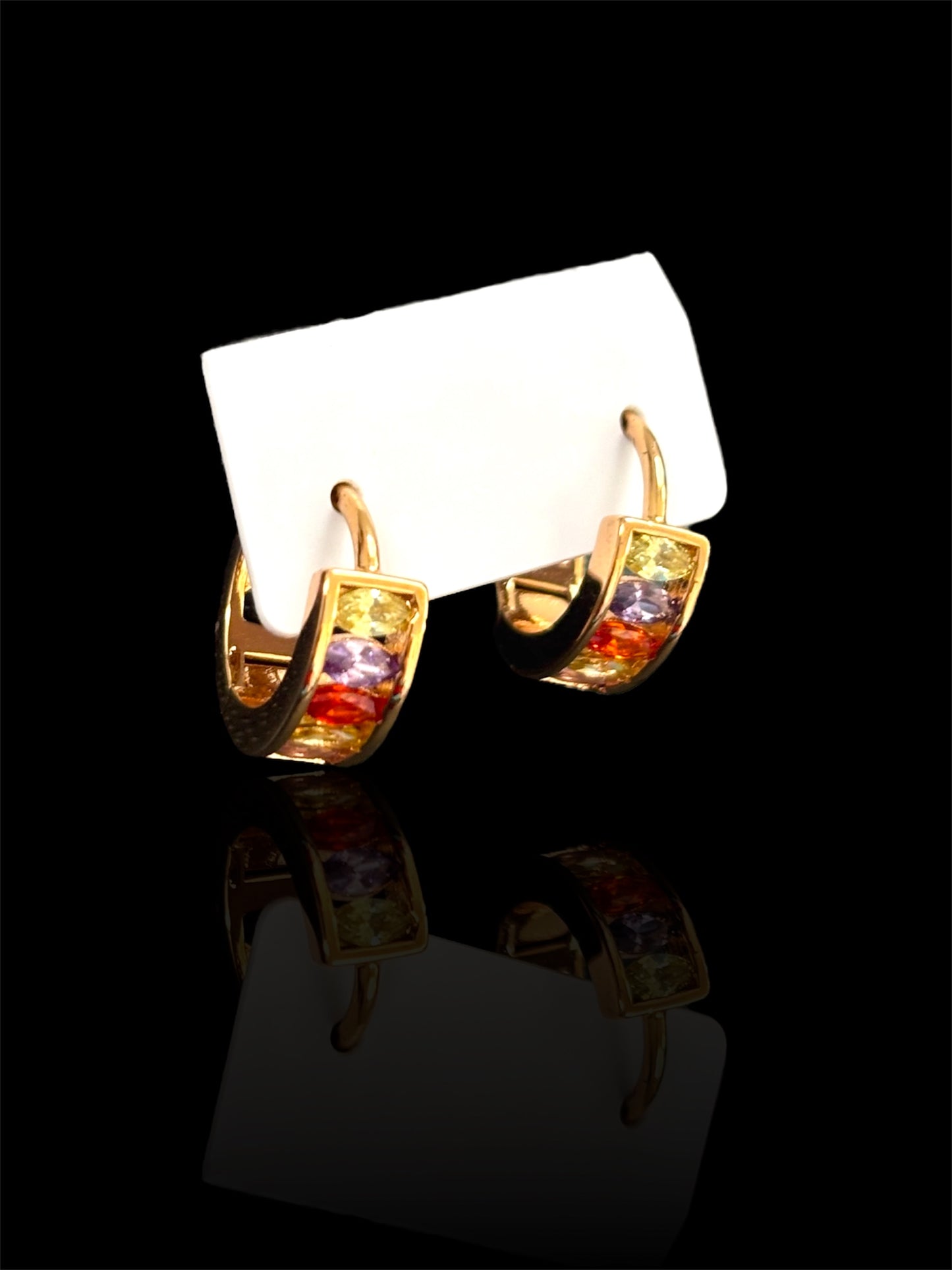 Multi-Colored Tiny Earrings