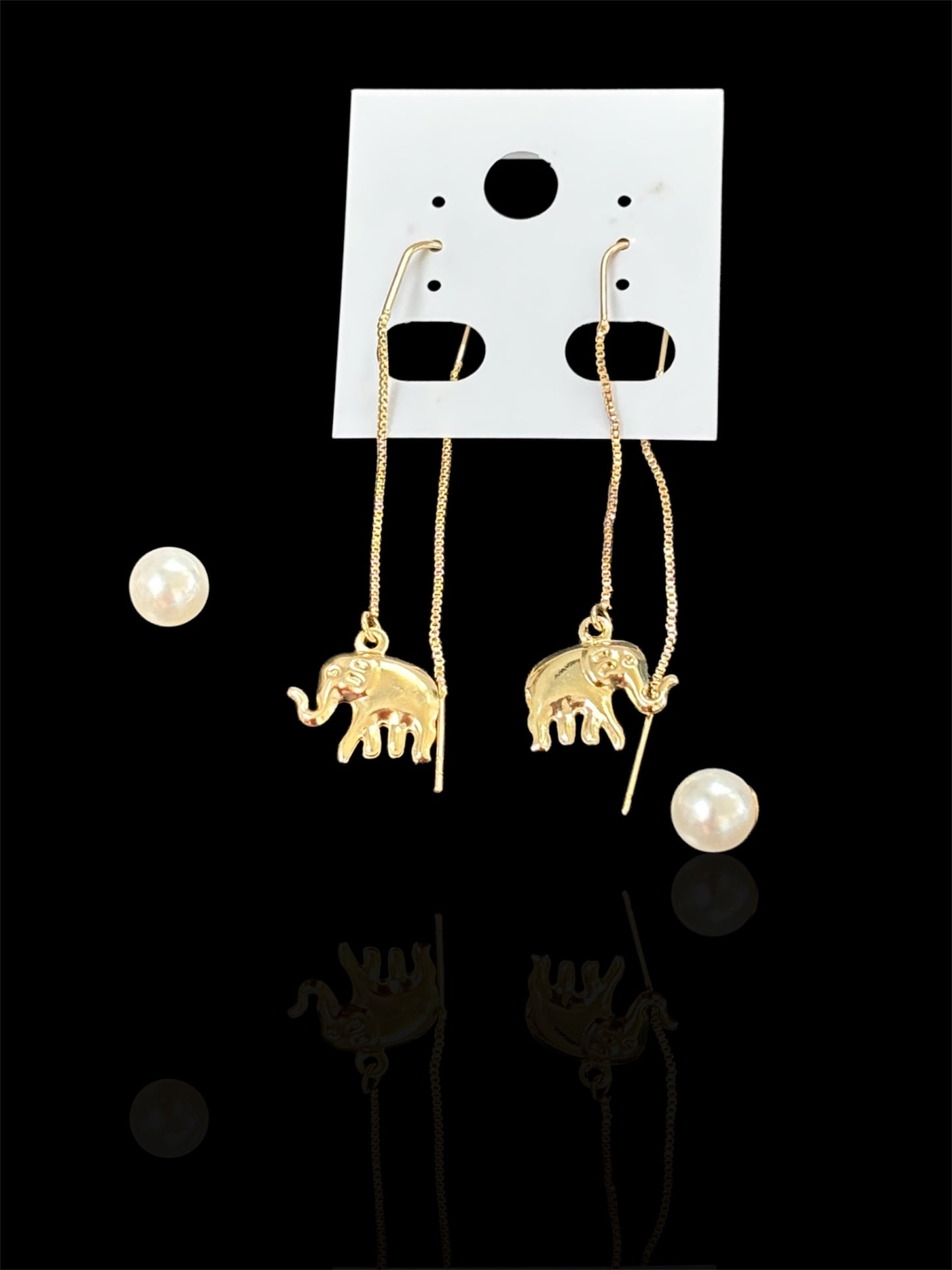 Elephant Threader Earrings